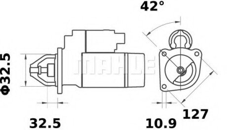 Стартер MAHLE MAHLE\KNECHT MS395