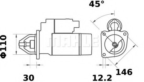 Стартер MAHLE MAHLE\KNECHT MS79