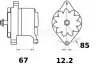 Генератор MAHLE MAHLE\KNECHT MG515 (фото 1)