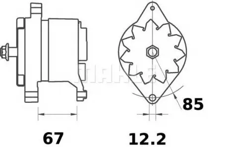 Генератор MAHLE MAHLE\KNECHT MG515