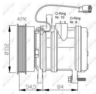 Компресор кондиціонера NRF 32368