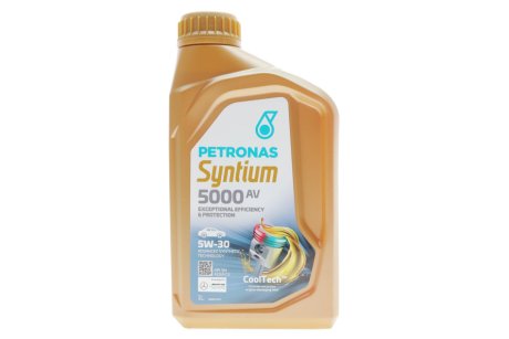 Моторна олива SYNTIUM 5000 AV 5W30 1л PETRONAS 70950E18EU