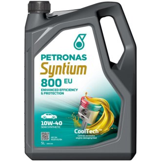 Моторна олива Syntium 800 EU 10W-40 синтетична 5л PETRONAS 70732M12EU