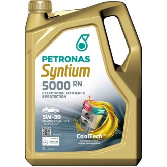 Моторна олива Syntium 5000 RN 5W-30 синтетична 5л PETRONAS 70543M12EU