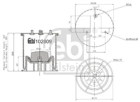 Подушка амортизуюча FEBI 102809