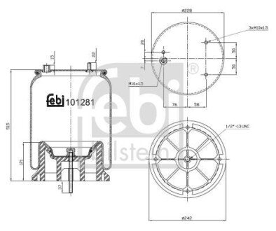 Подушка амортизуюча FEBI 101281