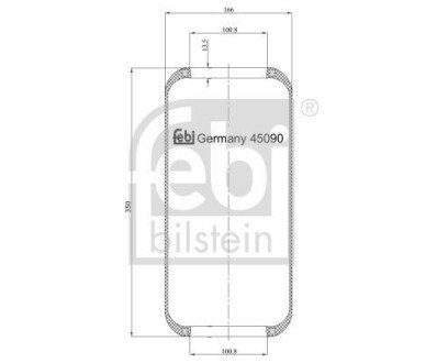 Подушка амортизуюча FEBI 45090