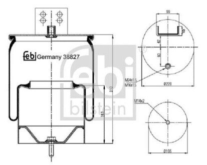 Подушка амортизуюча FEBI 38827