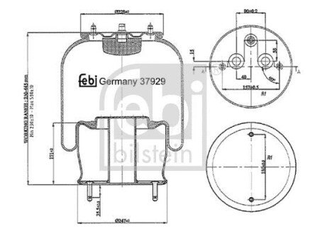 Подушка амортизуюча FEBI 37929