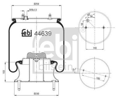 Подушка амортизуюча FEBI 44639