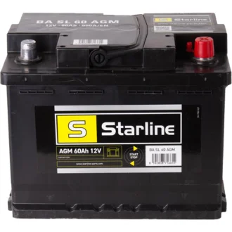 Аккумулятор 6 CT-60-R STARLINE BA SL 60 AGM
