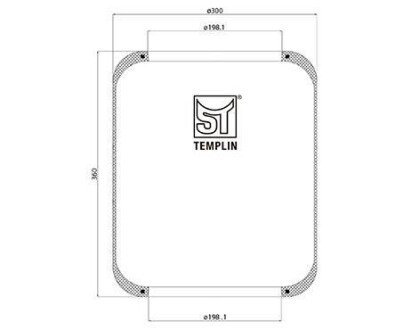 Подушка амортизуюча TEMPLIN 04.060.6006.140