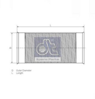 Гофра випускної системи DT 4.61046