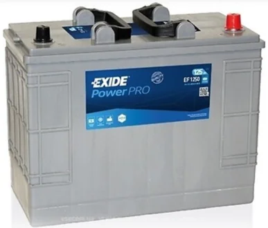 Акумуляторна батарея 125Ah/850A (349x175x285/+R/B00) PowerPro EXIDE DSC_EF1250