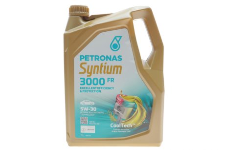 Моторна олива Syntium 3000 FR 5W-30 синтетична 5л PETRONAS 70260M12EU