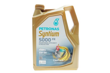 Моторна олива Syntium 5000 FR 5W-20 синтетична 5л PETRONAS 70265M12EU