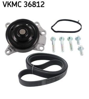 Водяна помпа+ к-кт ременя SKF VKMC 36812