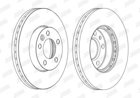 Диск гальмівний JURID 562234JC-1
