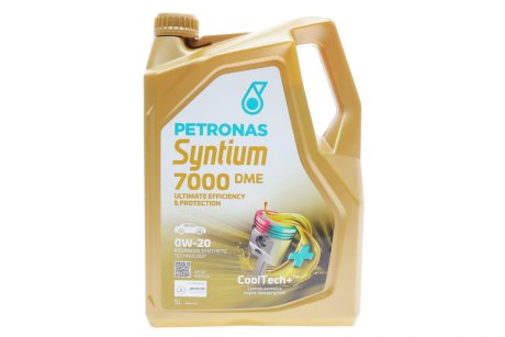 Моторна олива Syntium 7000 DME 0W-20 синтетична 5л PETRONAS 70716M12EU