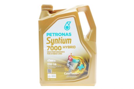 Моторна олива Syntium 7000 Hybrid 0W-16 синтетична 5л PETRONAS 70735M12EU