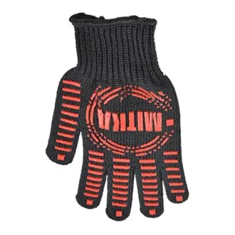 Рукавички GloveTex трикотажні з ПВХ чорні 7 клас MITKA 500600