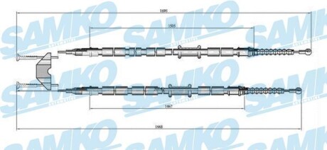 Трос зчеплення SAMKO C0538B