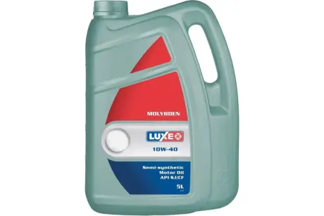 Моторное масло Molybden 10W-40 полусинтетическое 5 л LUXE 7417