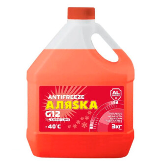 Антифриз-40 G12 червоний 3л (4 шт/уп) Аляска АЛЯSКА 3517