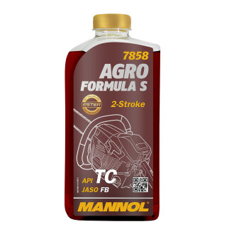 Олива моторна Agro Formula S 2T мін. 1л (20шт/уп) MANNOL MN7858-1