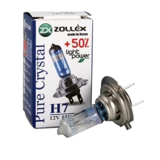 Лампа автомоб. галоген. H7 12V 55W Pure crystal (62024) ZOLLEX 2862024