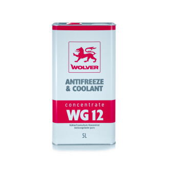 Концентрат антифризу ANTIFREEZE & COOLANT CONCENTRATE WG12+ черв. 5л (4шт уп) (покращена формула) WOLVER 4260360944185