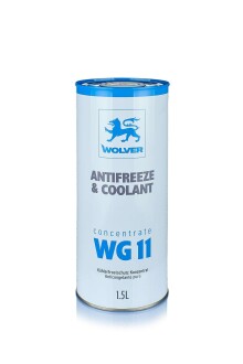 Концентрат антифризу ANTIFREEZE & COOLANT CONCENTRATE WG11 синій 1,5л (6шт уп) WOLVER 4260360942631