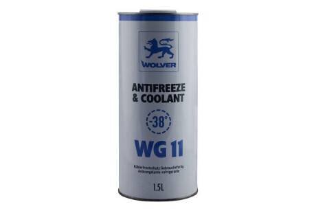 Антифриз Antifreeze & Coolant WG11 Ready for use синій каністра 1,5л (6шт уп) WOLVER 4260360944161