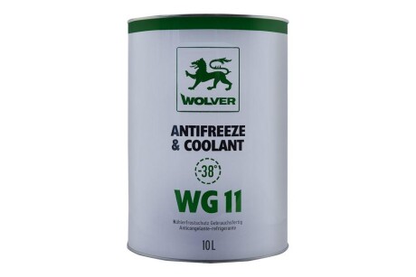 Антифриз Antifreeze & Coolant WG11 Ready for use зелен. каністра 10л WOLVER 4260360944802