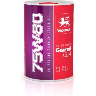 Трансмісійна олива Multipurpose Gear Oil GL-4 75W-80 синтетична 1 л WOLVER 4260360944727