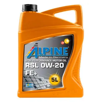 Моторна олива RSL FE+ 0W-20 синтетична 5л ALPINE 1695-5