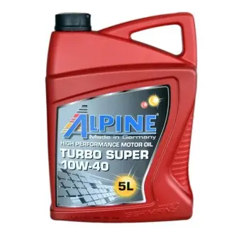 Масло моторное полусинт. 10W-40 Turbo Super SHPD, 5л ALPINE 0345-5
