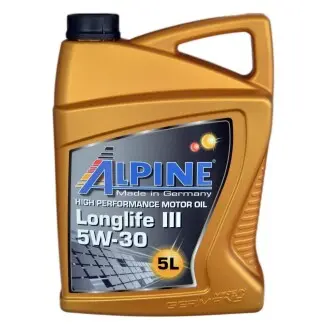 Моторна олива Longlife III 5W-30 синтетична 5л ALPINE 0285-5