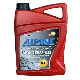 Олива моторна напівсинт. 10W-40 TSN API SN/CF (A3/B4-08) MB 229.3, VW 502 00/ 505 00 4л ALPINE 0087-4