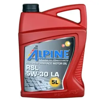 Олива моторна синт. 5W-30 RSL LA, 5л ALPINE 0305-5