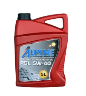 Олива моторна синт. 5W-40 RSL, 5л ALPINE 0145-5