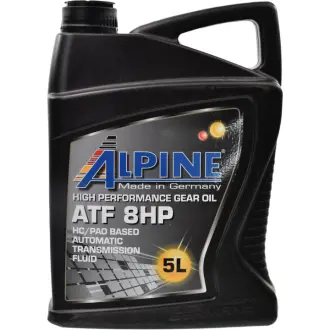 Трансмиссионное масло ATF 8HP синтетическое 5 л ALPINE 1595-5