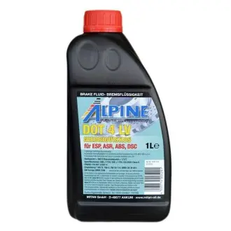 Тормозная жидкость Brake Fluid DOT 4 LV 1л ALPINE 1117-1