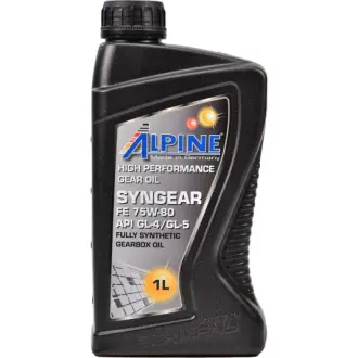 Трансмісійна олива Syngear GL-4 / 5 75W-80 синтетична 1 л ALPINE 1585-1