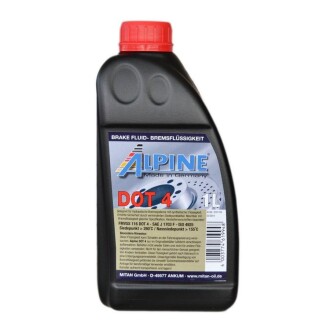 Гальмівна рідина Brake Fluid DOT 4 1л ALPINE 1107-1