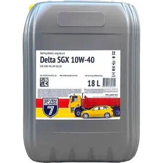 Олива моторна Delta SGX 10W-40 API SG/CD 18л 7FLAGS 7350118360309