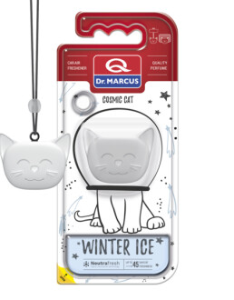 Освіжувач салону сухий Dr.Marcus COSMIC CAT Winter Ice 25г на повітрообдув Dr.Marcus DR MARCUS 991