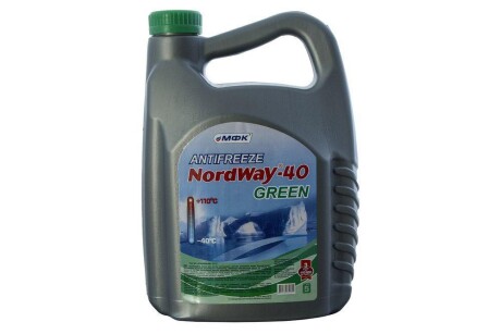 Антифриз " -40" (-26ºC) зелен.. ПЕ кан. 4,8кг (4 шт уп) NORDWAY 30814