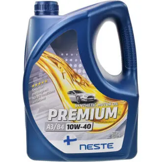 Моторна олива PREMIUM А3/B4 10W-40 синтетична 4 л NESTE СТ-00151816