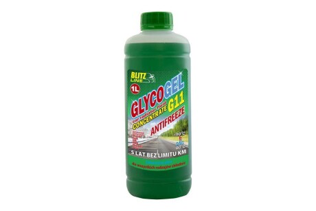 Антифриз концентрат Glycogel G11 -80C зел, 1л BLITZ LINE 28877